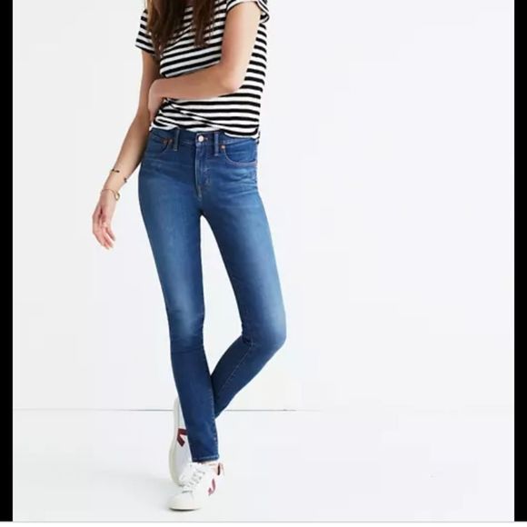Madewell Denim - Madewell 9" Mid-Rise Skinny Jeans in Patty Wash